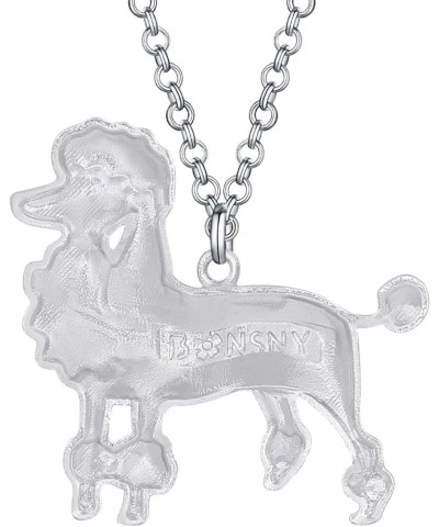 Love Heart Enamel Zinc Alloy Metal Poodle Puppy Dog Necklace Pendant Pets Unique Design Red $8.00 Necklaces