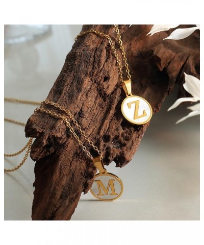 Initial Necklaces for Women Trendy, Gold Plated Letter A-Z Pendant Necklace Huge Initial Necklace Personalized for Women Teen...