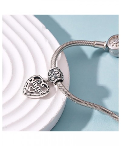 Family Charms for Woman 925 Sterling Silver Love Heart in Your Hands Charms Jewelry Beads DIY Gifts for Women Pandora Bracele...