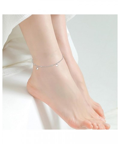 Palm Tree/Pineapple Anklet for Women Sterling Silver Summer Beach Ankle Bracelet for Women Satr and Heart $10.00 Anklets