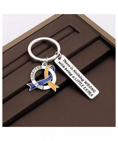 Down Syndrome Awareness Gift Down Syndrome Ribbon There Is Nothing Wrong With Being A Little Extra Keychain Little Extra Keyc...