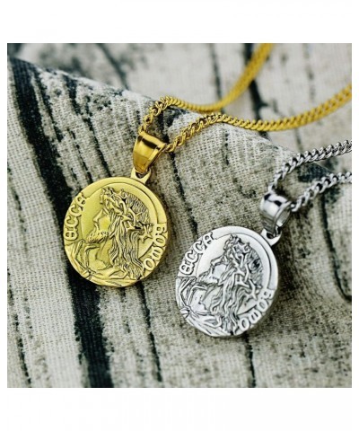 Religious Christ Coin Medal Medallion Necklace Bible Verse Prayer Christian Jesus Pendant Silver $10.19 Necklaces