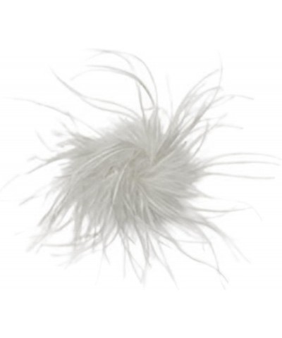 Feather Brooch,Ostrich Feather Brooch for Women Ball-Party Fashion Lapel Pin Scarf Clip Brooches for Female Girls Party Dress...