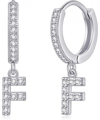 Small Huggie Hoop Initial Earrings for Women | Post Huggie Earring | Cubic Zirconia | Hypoallergenic | Gifts for Girls Kids W...