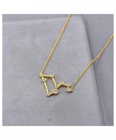 Sterling Silver Zodiac Necklace Constellation Jewelry Birthday Gift Sorority Sister Gift Leo-Gold [Jul 23 - Aug 22] $12.22 Ne...