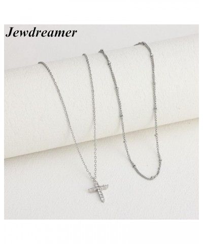 Cross Necklace for Women Cross Chain Necklace 14K Gold/Silver Plated Dainty Cross Necklace Anniversary Birthday Gifts for Wom...