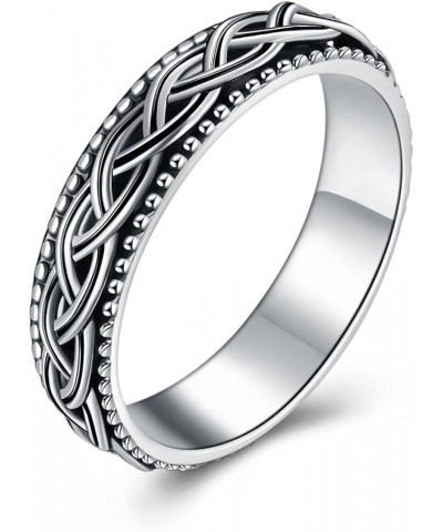 Fidget Ring Sterling Silver Spinner Ring for Women Celtic Knot/Sunflower/Daisy/Heart/Tree of Life Spinning Ring Fidget Jewelr...