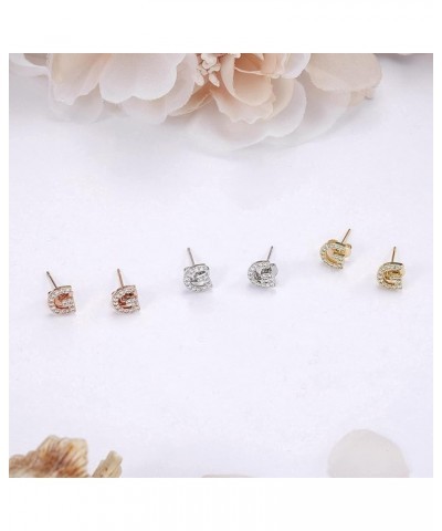 3 Pairs Initial Stud Earrings for Women 14K Gold Earrings Set Fashion Alphabet Letter Initial Earrings for Girls Jewelry Gift...