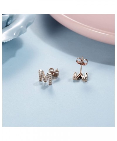 3 Pairs Initial Stud Earrings for Women 14K Gold Earrings Set Fashion Alphabet Letter Initial Earrings for Girls Jewelry Gift...