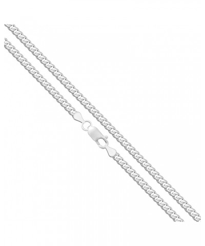 Solid 925 Sterling Silver Curb Chain Necklace, Sizes 2.2mm - 9.5mm 18in, 4.0mm Curb Chain $40.70 Necklaces