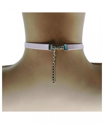 Pink DADDY'S SLUT Choker Necklaces,Rhinestone Chokers For Women Honey Princess Hotwife,Cute Sexy Dad Collar For Girls,PU Faux...