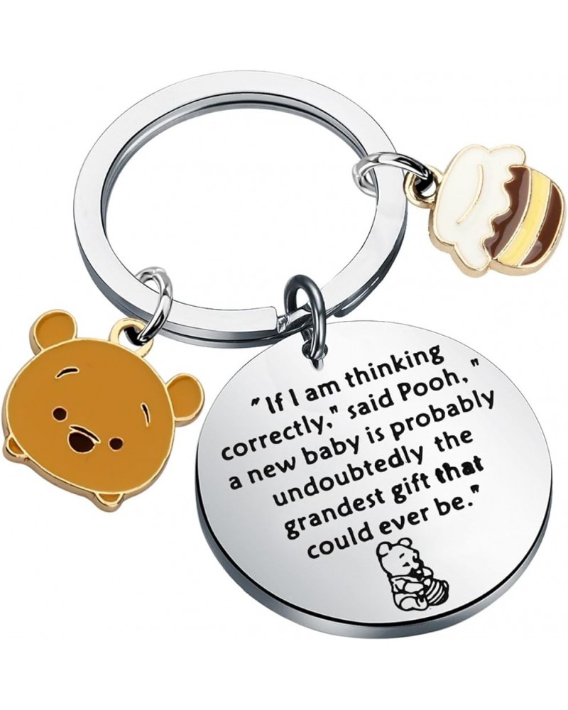 New Parent Gifts New Born Gift Baby Mommy/Daddy Keychain Announcement Gift Fathers Day Mothers Day Gift P Bear S $9.53 Pendants