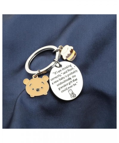 New Parent Gifts New Born Gift Baby Mommy/Daddy Keychain Announcement Gift Fathers Day Mothers Day Gift P Bear S $9.53 Pendants