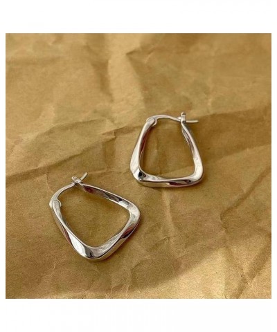 Fancy Hollow Triangle Long Geometric Drop Earrings Fashion Jewelry Gifts For Women Girls 1 $6.95 Earrings