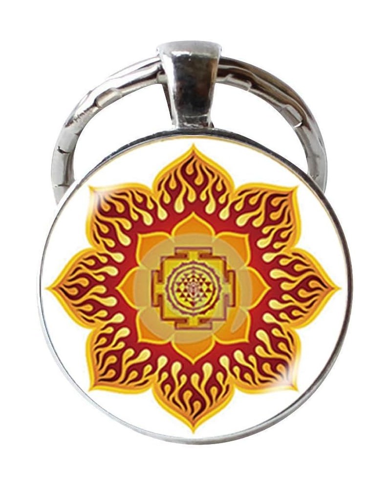 Sri Yantra Jewelery Sacred Geometry KeyChain Mandala Buddhist Art Photo Jewelry Birthday Festival Gift Beautiful Gift $6.49 N...