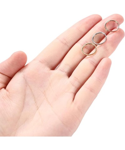 316L Surgical Steel Hinged Nose Rings Hoop 20G 18G 16G 14G 12G 10G 8G 6G Seamless Piercing Rings for Nose Septum Cartilage He...