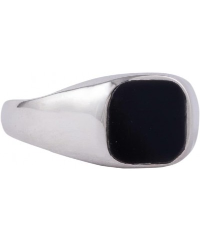 Black Onyx Signet Ring in 925 Sterling Silver for Men and Women, Unisex Handmade Jewelry $12.17 Rings