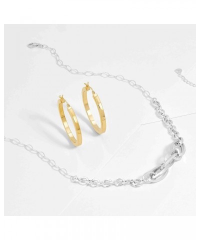 'Rise and Shine' Tube Hoop Earrings Yellow $22.00 Earrings