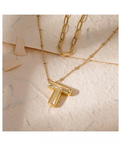 ??????? ????????? for Women Girl, Dainty Gold ??????? ?????? ?????? ????????, 14K Gold Plated Layered Necklaces Puffy Name Pe...