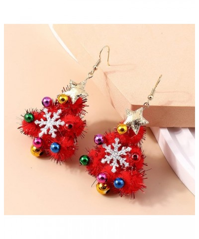 Cute Christmas Earrings Set Santa Claus Earrings Christmas Tree Snowman Bow Bell Reindeer Earrings for Women Girls Holiday Da...