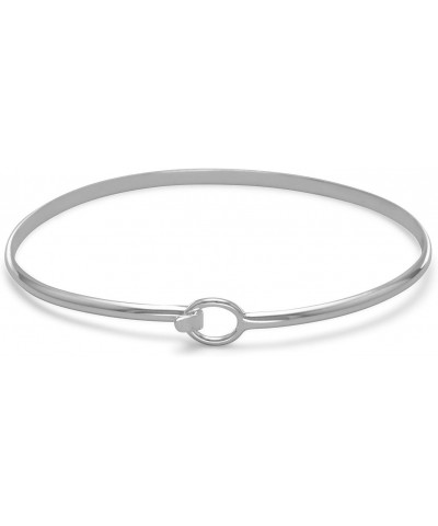 Bangle Bracelet Sterling Silver with Hook Clasp $16.73 Bracelets