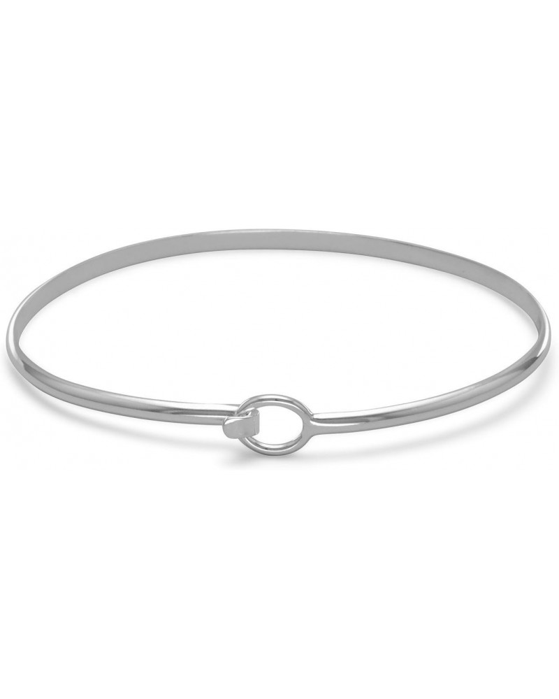 Bangle Bracelet Sterling Silver with Hook Clasp $16.73 Bracelets