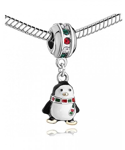 Snowflake Snowman Penguin Ginger Candy Cane Christmas Charm fits Pandora Moments Bracelets Winter Daughter Mom Granddaughter ...