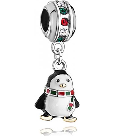 Snowflake Snowman Penguin Ginger Candy Cane Christmas Charm fits Pandora Moments Bracelets Winter Daughter Mom Granddaughter ...