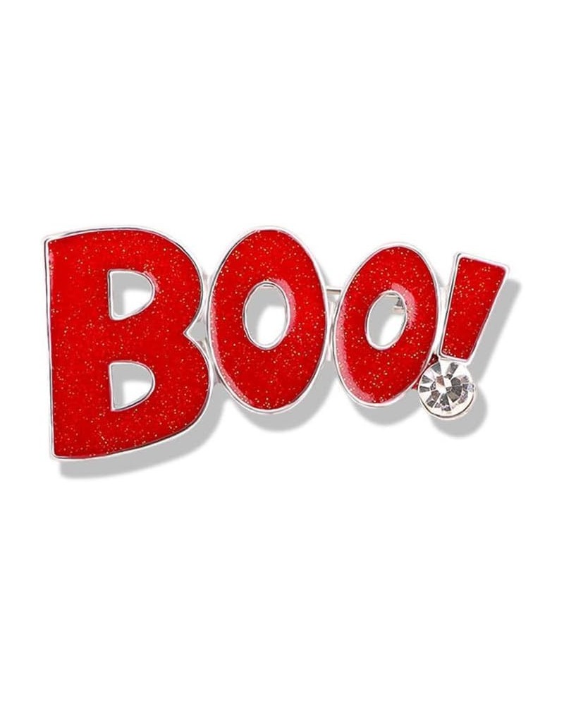 Enamel Boo Halloween Brooch Pin for Women Girls Men Fashion Cute Ghost Demon Round Rhinestone Brooches Badges Lapel Pins Fun ...