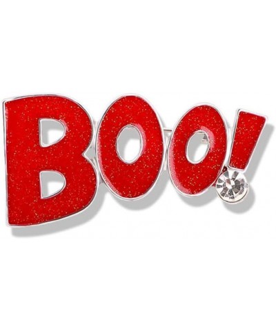 Enamel Boo Halloween Brooch Pin for Women Girls Men Fashion Cute Ghost Demon Round Rhinestone Brooches Badges Lapel Pins Fun ...