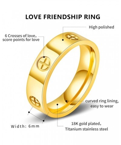 Love Ring 18k Gold Silver Rings ：Friendship Ring With Screw Design Inlay Cubic Zirconia Stainless Steel Wedding Promise Bands...