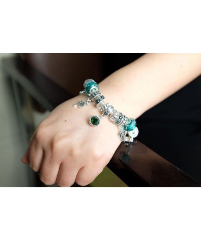 Birthstone Bracelet Multi-Color Charm Beads Silvertone 05-May $10.12 Bracelets