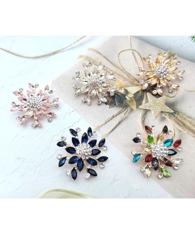 Flower Brooches Pins for Women Fashion Brooch for Women, Floral Women's Brooches & Pins Elegant Crystals Rhinestone Women Cor...