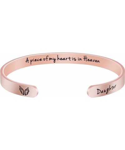 ???????? ???????? for Women In Memory of Jewelry Gift Sympathy Remembering Loss of One You Loved Cuff Bracelets Rose gold cuf...