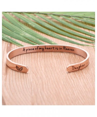 ???????? ???????? for Women In Memory of Jewelry Gift Sympathy Remembering Loss of One You Loved Cuff Bracelets Rose gold cuf...