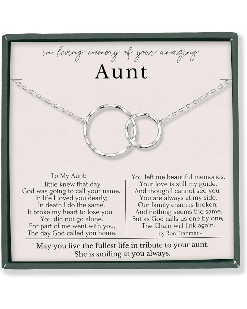 Sympathy Gift for Loss of loved ones necklace memorial condolence gift for her AUNT Sterling Silver $19.74 Necklaces