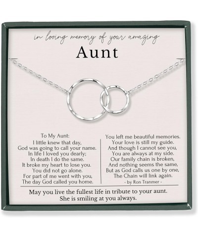 Sympathy Gift for Loss of loved ones necklace memorial condolence gift for her AUNT Sterling Silver $19.74 Necklaces