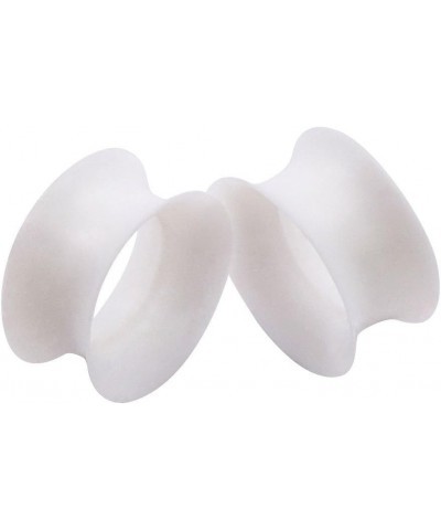 2 PC Extra Soft Silicone Flexible Ear Skin Tunnels Plugs Expanders Gauges Hollow Body Piercing 8G-25mm White 0g(8mm) $6.75 Bo...