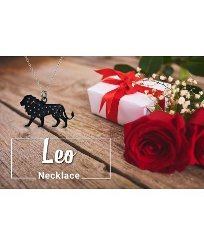 925 Sterling Silver and Bronze Zodiac Necklaces for Women SILVER LEO $15.84 Necklaces