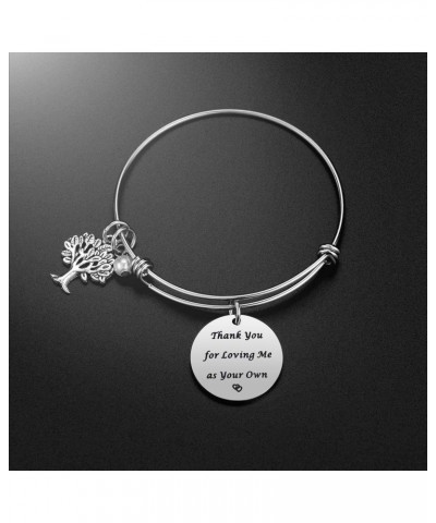 Step Mom Bracelet Gifts - Mother's Day Gift for Step Mom From Daughter Son, Thank You for Loving Me As Your Own Stepmother Br...