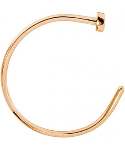 Nose Hoop Ring 22 Gauge (0.75mm) Stainless Steel IP - Sold Each Rose Gold IP $5.38 Body Jewelry