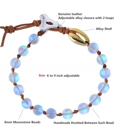 Women Bracelets Moonstone Beads 10001D $10.39 Bracelets