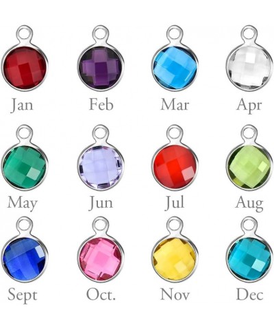 925 Sterling Silver Birthday Gifts Jan-Dec Simulated Birthstone Charms Bead For Bracelet Z-Custom charm style647 $5.19 Bracelets