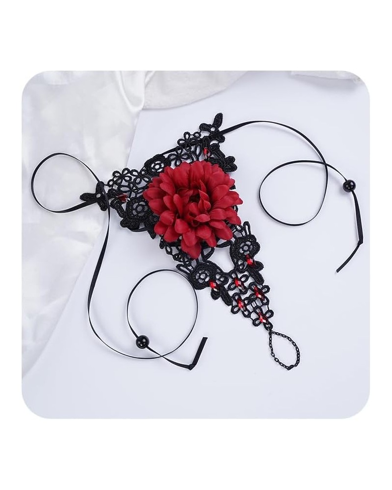 Gemstone Black Lace Hand Chain Style 5 $8.84 Rings