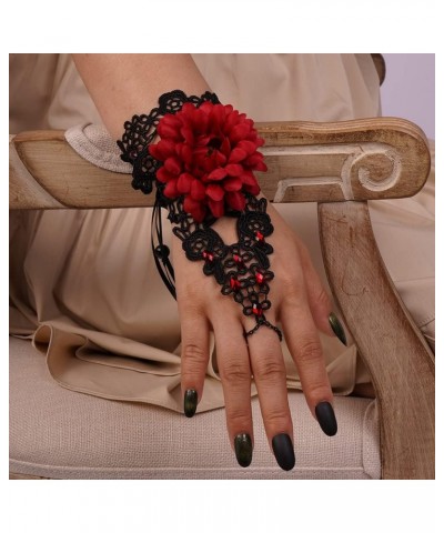 Gemstone Black Lace Hand Chain Style 5 $8.84 Rings