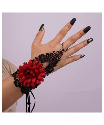 Gemstone Black Lace Hand Chain Style 5 $8.84 Rings