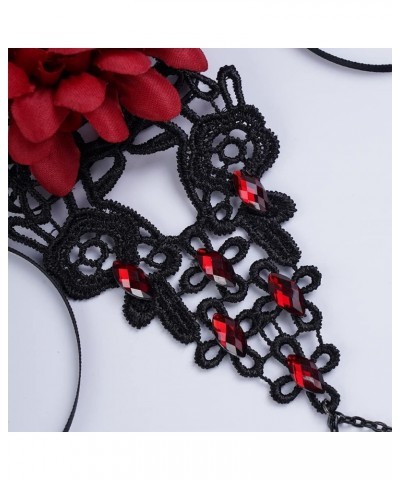 Gemstone Black Lace Hand Chain Style 5 $8.84 Rings