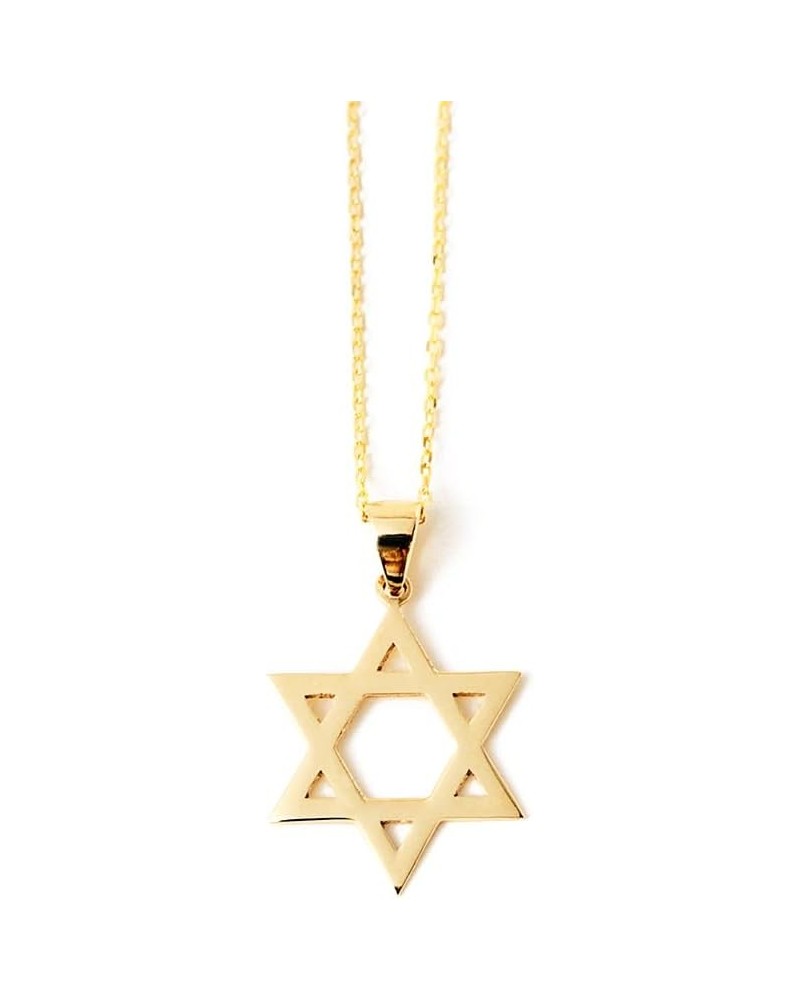 Star of David Necklace in 14K Solid Gold | 14k Gold Star Pendant Necklace for Women | Celestial Jewelry, 18 $54.45 Necklaces