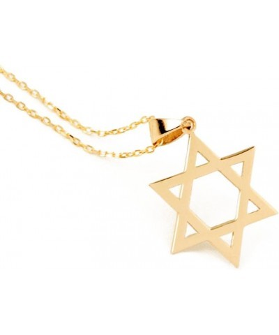 Star of David Necklace in 14K Solid Gold | 14k Gold Star Pendant Necklace for Women | Celestial Jewelry, 18 $54.45 Necklaces