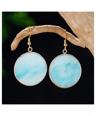 Women Natural Stone Earrings Unique Healing Gemstone Energy Hypoallergenic Lightweight Dangle Drop Earrings Multiple Styles E...